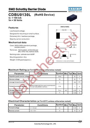 CDBU0130L datasheet  